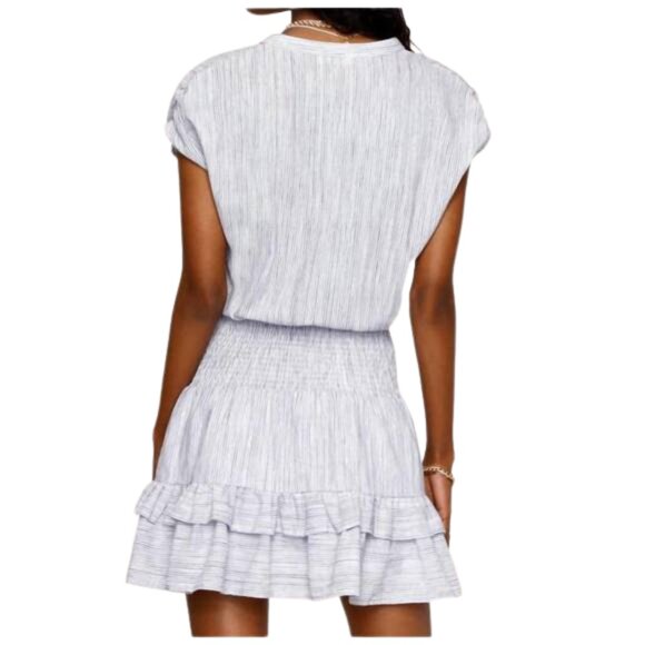 NEW HEARTLOOM Nicolette Stripe dress in blue and white Size Medium NWT - Picture 2 of 16